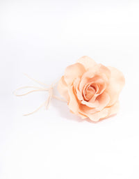 Fabric Large Flower Blush Choker - link has visual effect only