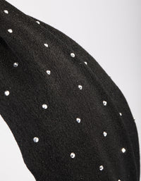 Fabric Velvet Diamante Headband - link has visual effect only