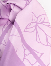 Purple Fabric Outline Print Scarf - link has visual effect only