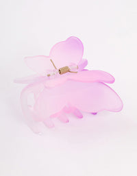 Lilac & Pink Gradient Butterfly Claw Clip - link has visual effect only