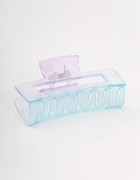 Blue Rectangle Ombre Claw Clip - link has visual effect only