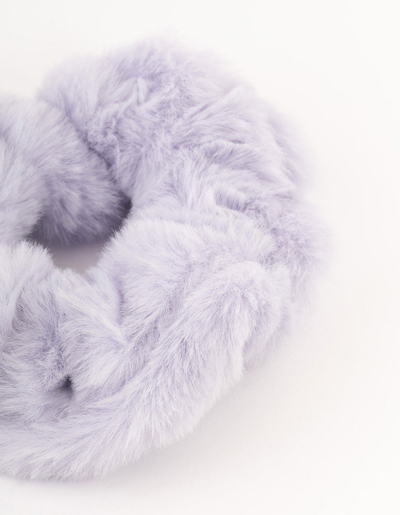 Lilac Fluffy Hair Scrunchie