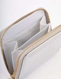Silver Metallic Purse - link has visual effect only