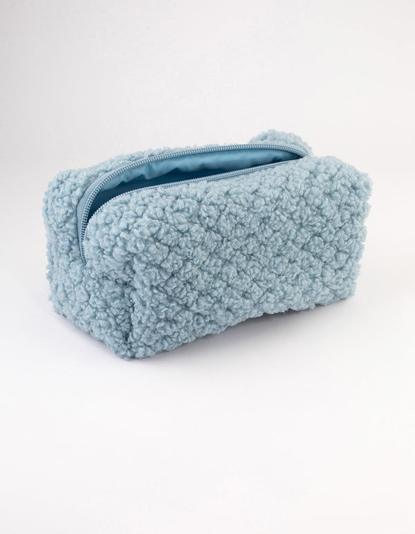 Blue Teddy Cosmetic Case