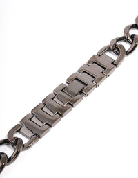 Gunmetal Chain Watch Band 38/40/41mm - link has visual effect only