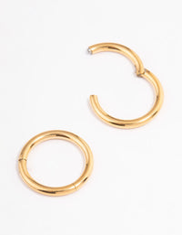 Gold Plated Surgical Steel Sleeper Earrings 8mm - link has visual effect only