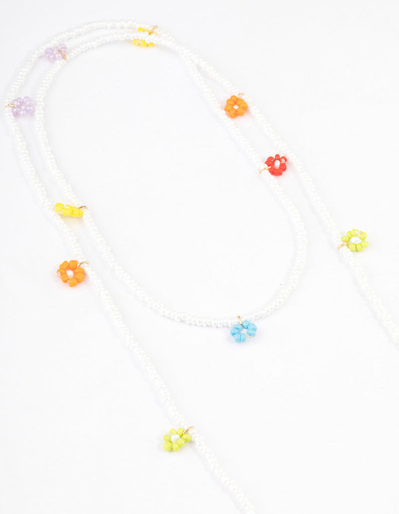 Beaded Flower Glasses Chain Lovisa