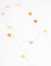 Beaded Flower Glasses Chain - link has visual effect only