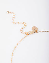Gold Rose Quartz Flower Pendant Necklace - link has visual effect only