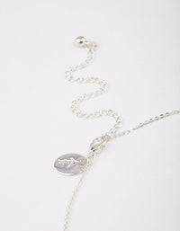 Silver Double Pear Layered Necklace - link has visual effect only