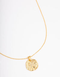 Gold Plated Pisces Coin Pendant Necklace - link has visual effect only