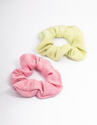 Fabric Sparkly Hair Scrunchie Pack - link has visual effect only