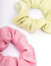 Fabric Sparkly Hair Scrunchie Pack - link has visual effect only