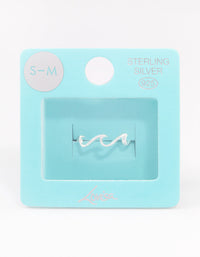 Sterling Silver Ocean Wave Ring - link has visual effect only