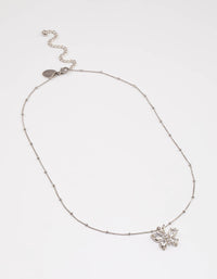Stainless Steel Cubic Zirconia Butterfly Necklace - link has visual effect only
