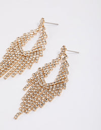 Gold Cupchain Cascade Earrings - link has visual effect only