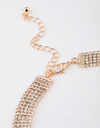 Gold Marquise Bling Choker - link has visual effect only