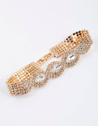 Gold Marquise Bling Bracelet - link has visual effect only