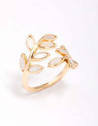 Gold Cats Eye Laurel Ring - link has visual effect only