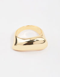 Gold Plated Moon Scoop Ring - link has visual effect only