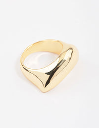 Gold Plated Moon Scoop Ring - link has visual effect only