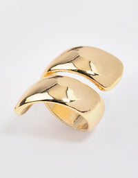 Gold Plated Classic Chunky Wrapped Ring - link has visual effect only