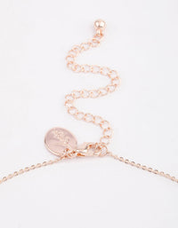 Rose Gold Cursive Love Pendant Necklace - link has visual effect only
