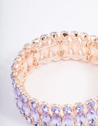 Rose Gold Marquise Stone Bracelet - link has visual effect only