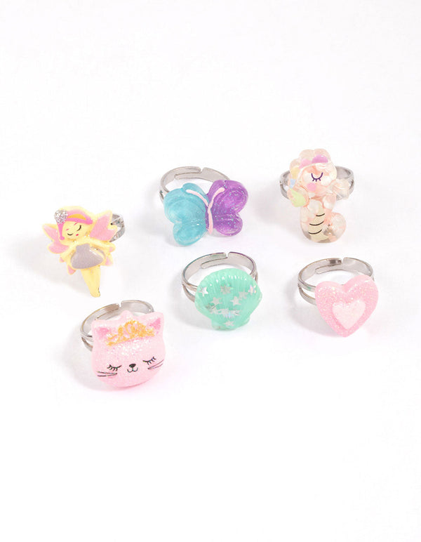 Kids Unicorn Sweet Ring 6-Pack