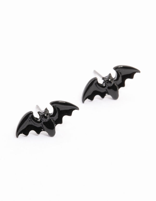 Acrylic Small Bat Stud Earrings