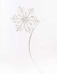 Rhodium Diamante Snowflake Headband - link has visual effect only