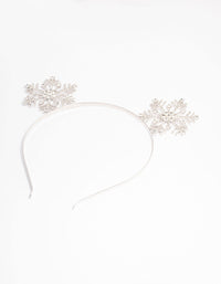 Rhodium Diamante Snowflake Headband - link has visual effect only