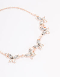 Rose Gold Diamante Butterfly Toggle Bracelet - link has visual effect only