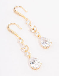Gold French Pear Drop Earrings - link has visual effect only