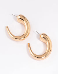 Gold Large Hoop Statement Earrings - link has visual effect only