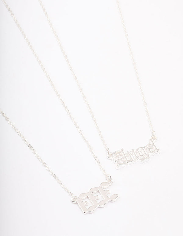 Silver Plated Angel Number '333' Necklace Pack