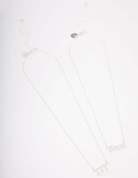 Silver Plated Angel Number '777' Necklace Pack - link has visual effect only