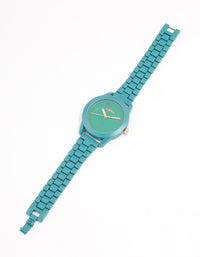 Teal Coloured Oyster Watch - link has visual effect only