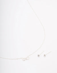Sterling Silver Infinity Jewellery Set - link has visual effect only