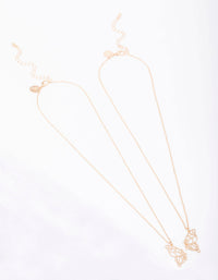 Gold Mum & Daughter Butterfly Necklace Pack - link has visual effect only