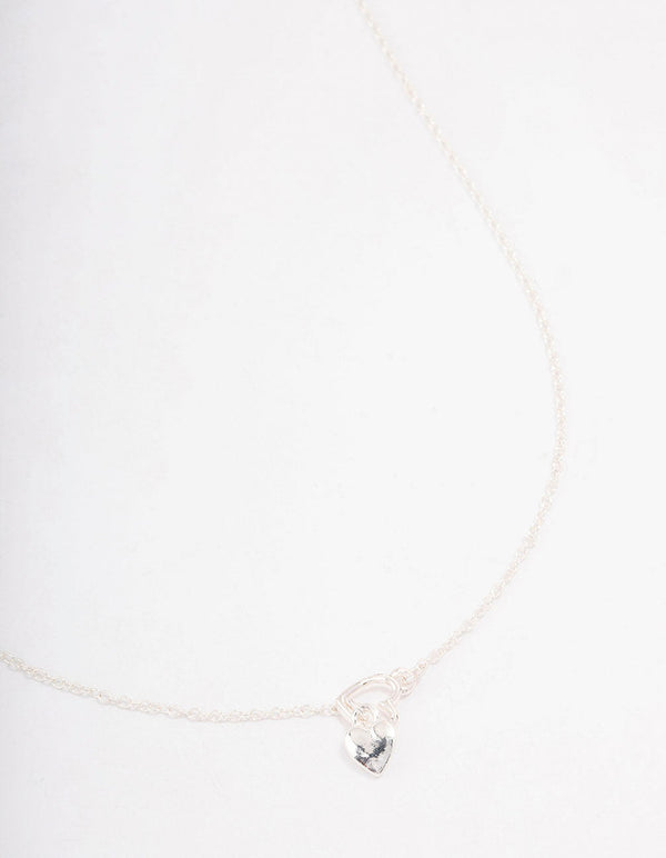 Silver Heart Threaded Necklace