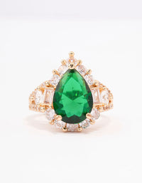 Green Grand Pear Cocktail Ring - link has visual effect only