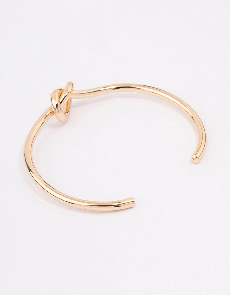 Gold Simple Knotted Bangle