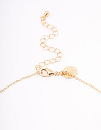 Gold Plated Freshwater Pearl Cubic Zirconia Celestial Necklace - link has visual effect only