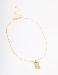 Gold Plated November Birth Month Flower Pendant Necklace - link has visual effect only