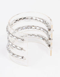 Triple Diamante Row Wrist Cuff - link has visual effect only