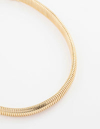 Gold Plated Chunky Snake Chain - link has visual effect only