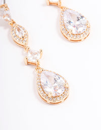 Gold Elegant Pear Drop Earrings - link has visual effect only