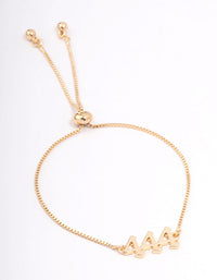 Gold Plated 444 Angel Number Bracelet - link has visual effect only