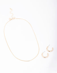 Gold Snake Chain Jewellery Set - link has visual effect only